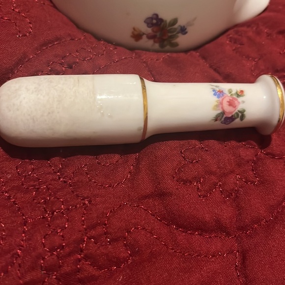 Porcelain de Paris France Made for Kramer Porcelain Mortar and Pestle Vintage - Picture 3 of 6